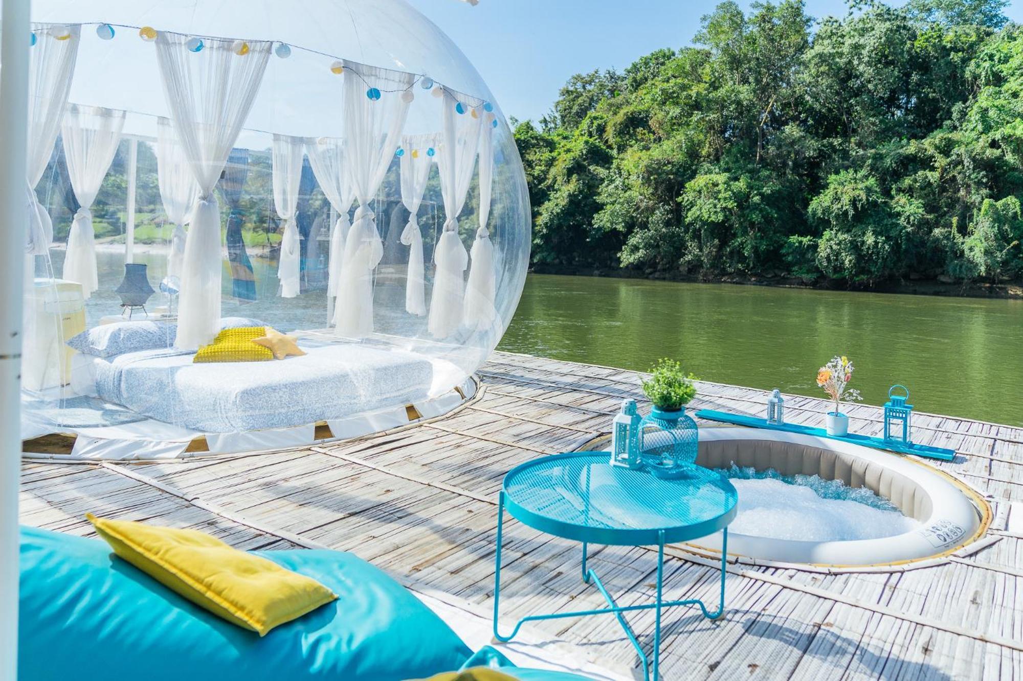 The Three Bubble Houses Sai Yok Exterior foto